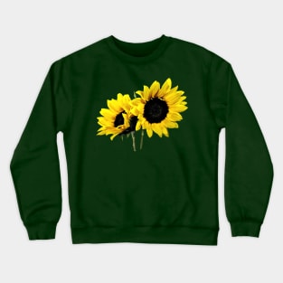 Two Small Sunflowers Crewneck Sweatshirt